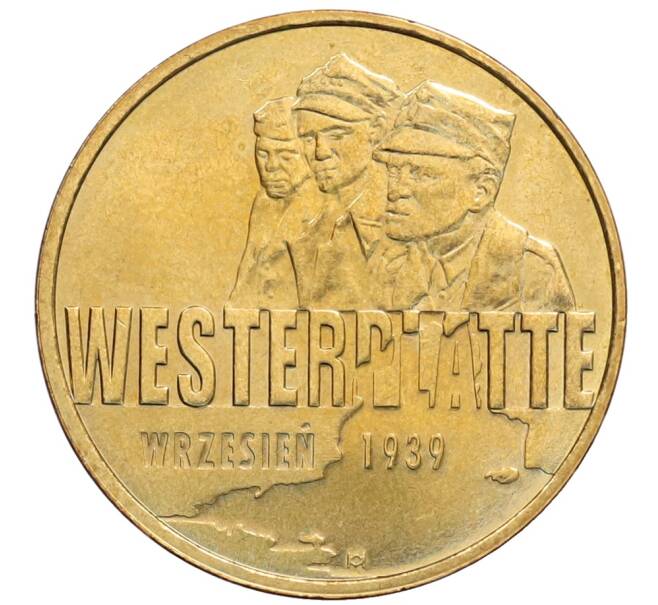 Монета 2 злотых 2009 года Польша «Оборона Вестерплатте в сентябре 1939» (Артикул: K10-9705) — Фото №1