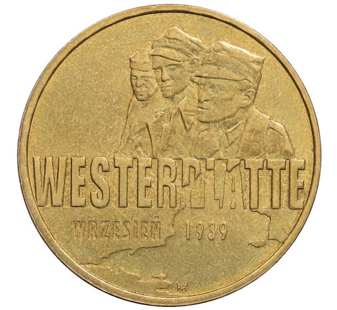 Монета 2 злотых 2009 года Польша «Оборона Вестерплатте в сентябре 1939» (Артикул: K10-9707) — Фото №1