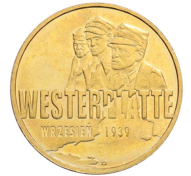 Монета 2 злотых 2009 года Польша «Оборона Вестерплатте в сентябре 1939» (Артикул: K10-9708) — Фото №1