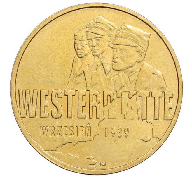 Монета 2 злотых 2009 года Польша «Оборона Вестерплатте в сентябре 1939» (Артикул: K10-9710) — Фото №1