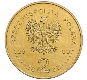 2 злотых 2009 года Польша «25 лет со дня смерти блаженного Ежи Попелушко» — Фото №2