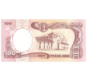 100 песо 1991 года Колумбия — Фото №2