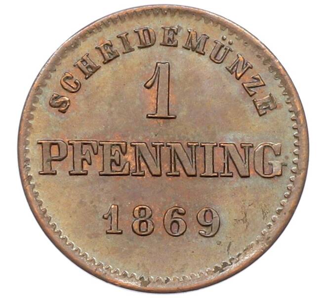 Монета 1 пфенниг 1869 года Бавария (Артикул: K2-0745) — Фото №1