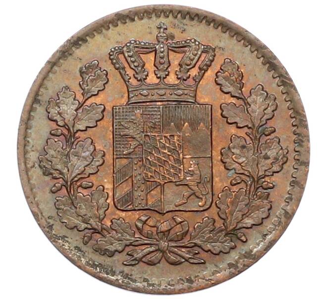 Монета 1 пфенниг 1869 года Бавария (Артикул: K2-0745) — Фото №2