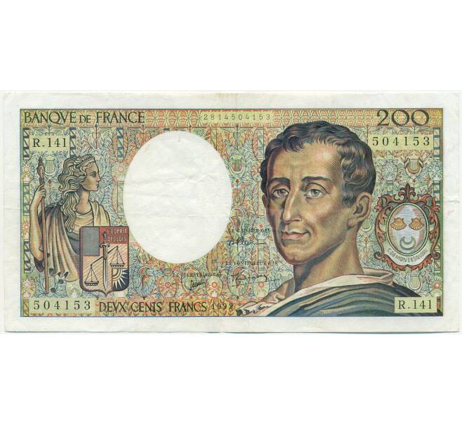 Банкнота 200 франков 1992 года Франция (Артикул: K10-9745) — Фото №1