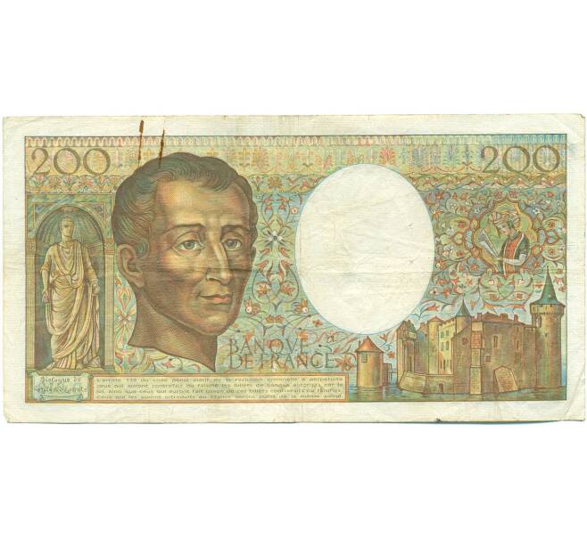 Банкнота 200 франков 1982 года Франция (Артикул: K10-9763) — Фото №2