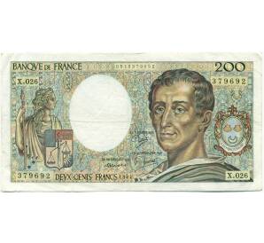 200 франков 1984 года Франция