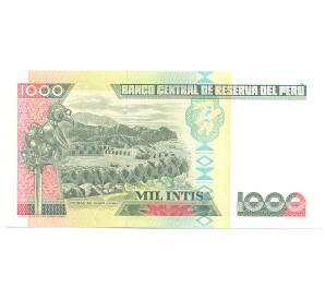 1000 инти 1988 года Перу — Фото №2