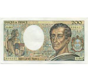 200 франков 1989 года Франция