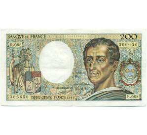 200 франков 1989 года Франция