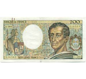 200 франков 1989 года Франция