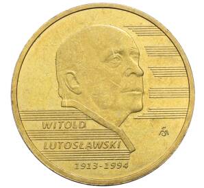 2 злотых 2013 года Польша «100 лет со дня рождения Витольда Лютославского» — Фото №1