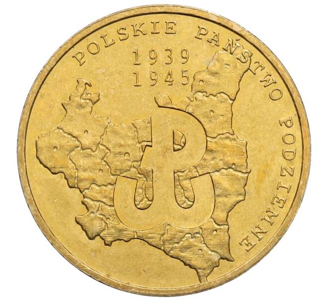 Монета 2 злотых 2009 года Польша «70 лет польскому подпольному движению» (Артикул: K10-9847) — Фото №1