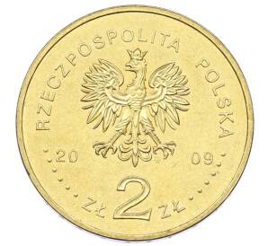2 злотых 2009 года Польша «100 лет поисково-спасательной службы в Татрах» — Фото №2