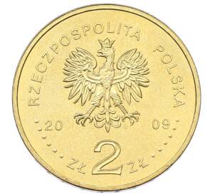 2 злотых 2009 года Польша «100 лет поисково-спасательной службы в Татрах» — Фото №2
