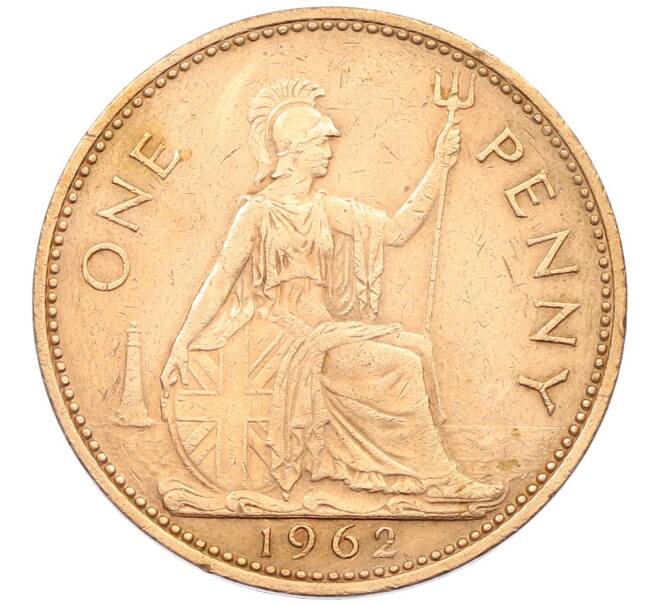 Монета 1 пенни 1962 года Великобритания (Артикул: T11-29593) — Фото №1
