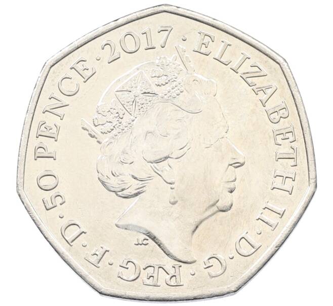 Монета 50 пенсов 2017 года Великобритания «150 лет со дня рождения Беатрис Поттер — Котенок Том» (Артикул: T11-29607) — Фото №2