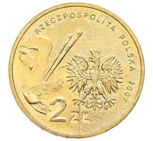 2 злотых 2007 года Польша «Художники Польши 19-20 века — Леон Ян Вычулковский» — Фото №2