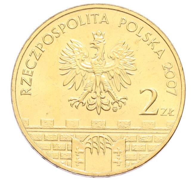 Монета 2 злотых 2007 года Польша «Древние города Польши — Гожув-Велькопольский» (Артикул: K10-10021) — Фото №2