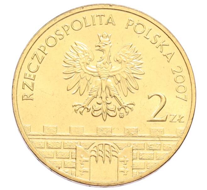 Монета 2 злотых 2007 года Польша «Древние города Польши — Гожув-Велькопольский» (Артикул: K10-10022) — Фото №2