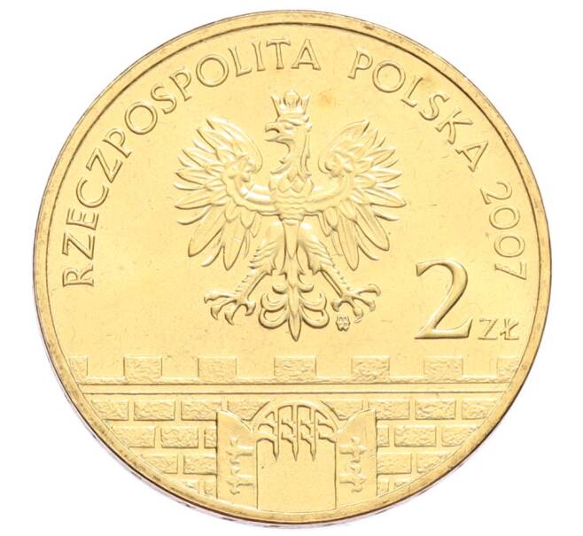 Монета 2 злотых 2007 года Польша «Древние города Польши — Гожув-Велькопольский» (Артикул: K10-10026) — Фото №2