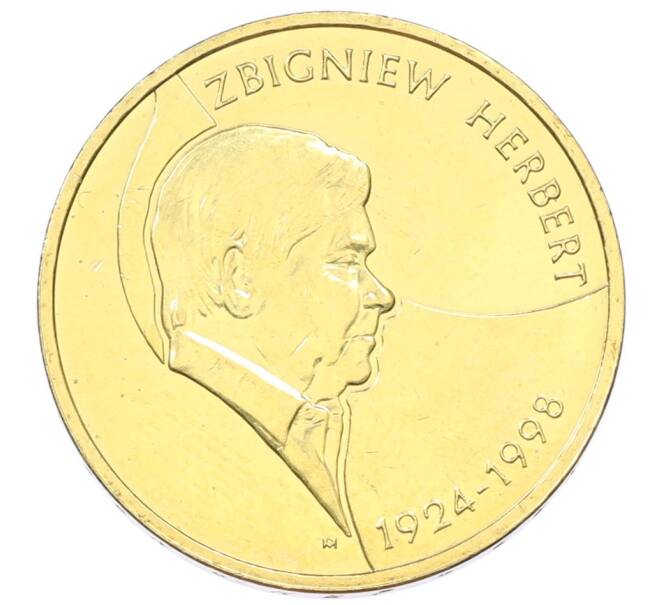 Монета 2 злотых 2008 года Польша «10 лет со дня смерти Збигнева Херберта» (Артикул: K10-10048) — Фото №1