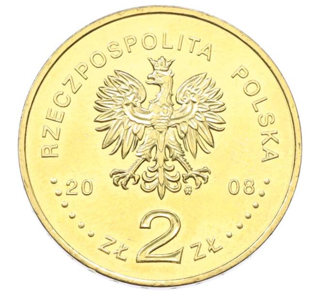 Монета 2 злотых 2008 года Польша «10 лет со дня смерти Збигнева Херберта» (Артикул: K10-10048) — Фото №2