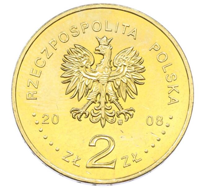 Монета 2 злотых 2008 года Польша «10 лет со дня смерти Збигнева Херберта» (Артикул: K10-10052) — Фото №2