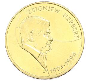 2 злотых 2008 года Польша «10 лет со дня смерти Збигнева Херберта» — Фото №1