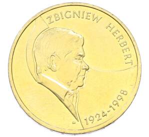 2 злотых 2008 года Польша «10 лет со дня смерти Збигнева Херберта» — Фото №1