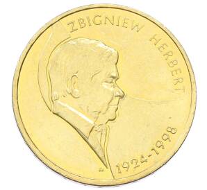 2 злотых 2008 года Польша «10 лет со дня смерти Збигнева Херберта» — Фото №1