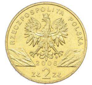 2 злотых 2006 года Польша «Всемирная природа — Сурок» — Фото №2