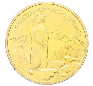 2 злотых 2006 года Польша «Всемирная природа — Сурок» — Фото №1