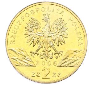 2 злотых 2006 года Польша «Всемирная природа — Сурок» — Фото №2