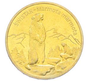 2 злотых 2006 года Польша «Всемирная природа — Сурок» — Фото №1