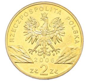 2 злотых 2006 года Польша «Всемирная природа — Сурок» — Фото №2