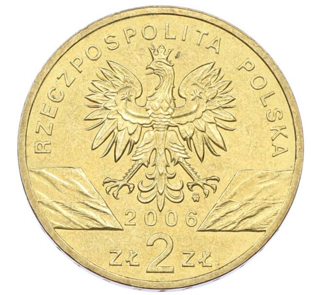 Монета 2 злотых 2006 года Польша «Всемирная природа — Сурок» (Артикул: K10-10100) — Фото №2