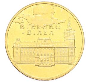2 злотых 2008 года Польша «Древние города Польши — Бельско-Бяла»