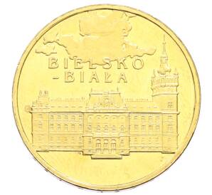 2 злотых 2008 года Польша «Древние города Польши — Бельско-Бяла»