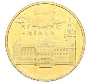 2 злотых 2008 года Польша «Древние города Польши — Бельско-Бяла»