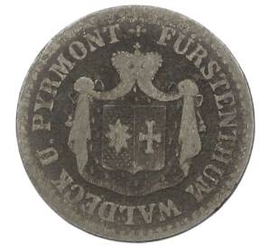 1 серебряный грош 1842 года А Вальдек-Пирмонт — Фото №2