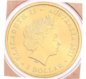 1 доллар 2011 года Австралия «Детеныши диких животных — Динго» (в конверте с маркой) — Фото №2