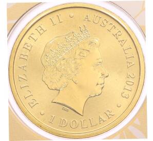 1 доллар 2013 года Австралия «Детеныши диких животных — Ехидна» (в конверте с маркой) — Фото №2