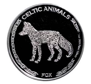 500 франков 2019 года Чад «Кельтские животные — Лиса»
