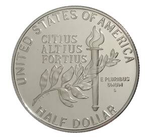 50 центов (1/2 доллара) 1992 года S США — XXV летние Олимпийские Игры в Барселоне 1992 — Фото №2