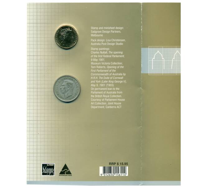 Набор из 2 монет Австралия «Столетие Федерации» (Артикул: M3-1526) — Фото №2