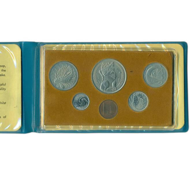 Годовой набор из 6 монет 1977 года Сингапур (Артикул: M3-1535) — Фото №1