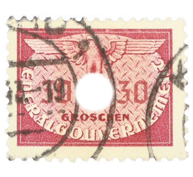 Почтовая марка 30 грошей 1940 года Польша (Германская оккупация) (Артикул: K12-73400) — Фото №1