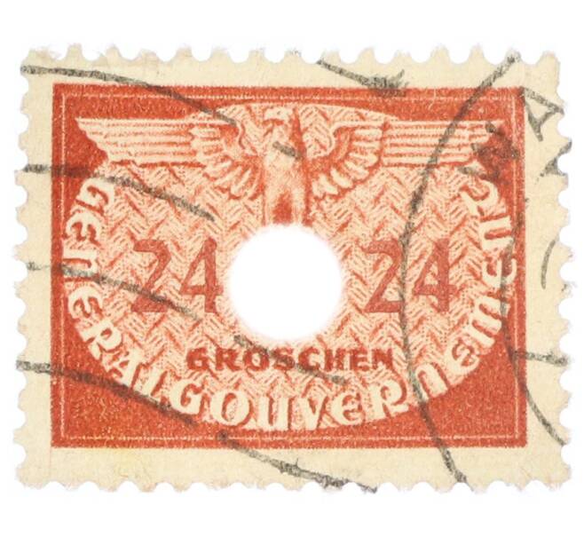 Почтовая марка 24 гроша 1940 года Польша (Германская оккупация) (Артикул: K12-73401) — Фото №1