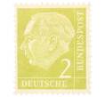 Почтовая марка 2 пфеннига 1954 года Западная Германия (ФРГ) «Теодор Хойс» (Артикул: K12-73481) — Фото №1